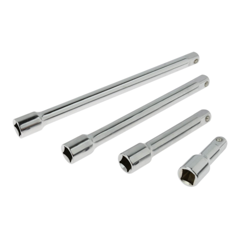 1/2  Drive Extension Bar Set 4pcs GEKO Profi