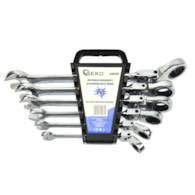 Kpl.kluczy łamanych z grzechotką 8-19mm 6szt(20)