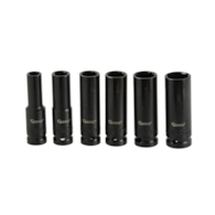 Zestaw długich  nasadek udarowych 1/2  10-21mm 6el. (20)