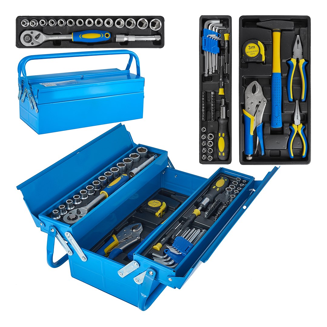 Cantilever Tool Box with 64pc Assortment