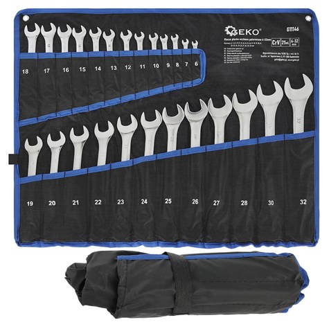 Polished Combination Wrench Spanner Set 6-32mm 25pcs