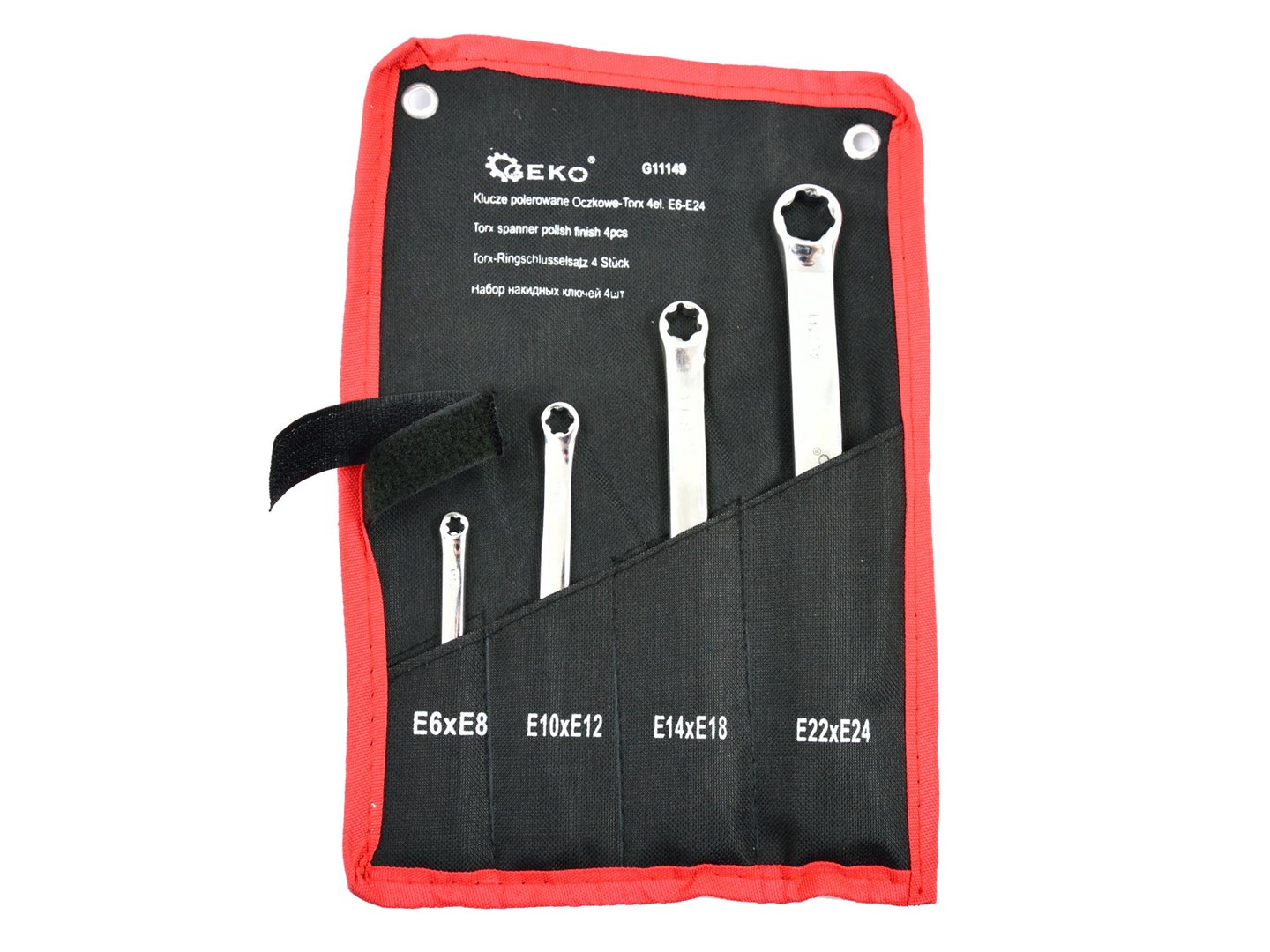 Polished Torx E-Ring Spanner Set E6-E24 4pcs