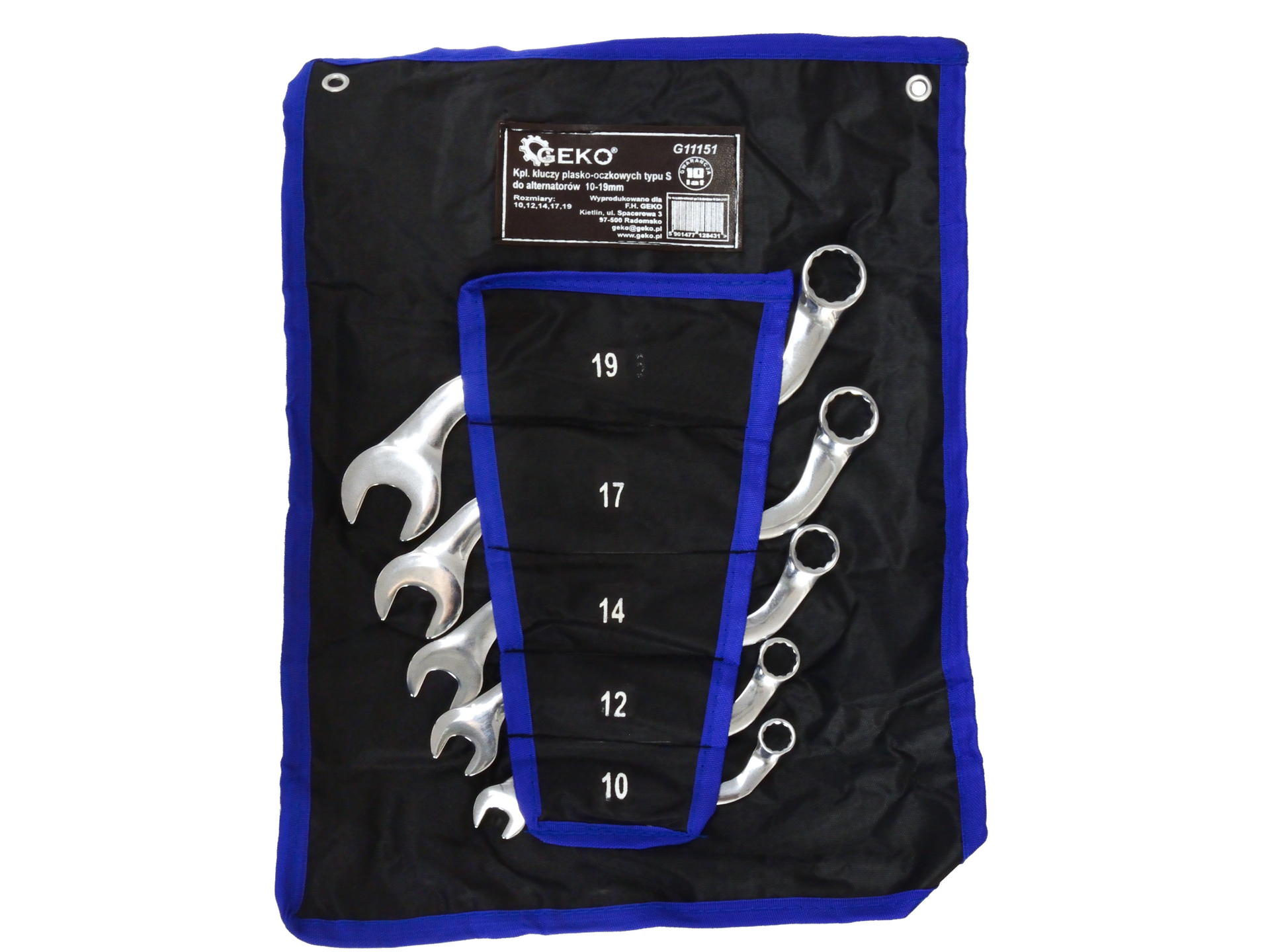 S-Type Wrench Set for Alternators 10-19mm