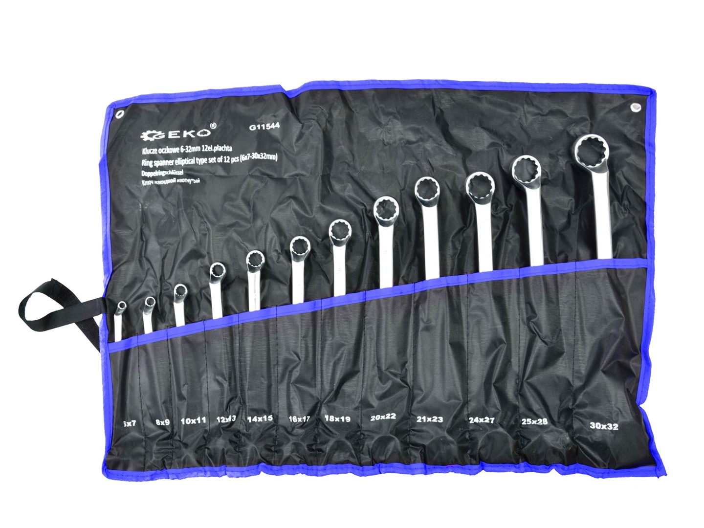 Double Ended Ring Spanner Set 12pcs (6x7-30x32mm)