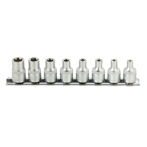 8el.zestaw nasadek torx E4-14mm 3/8 CRV(5/20)
