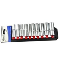 6-point Deep Socket Set 10-24 mm 1/2  Drive 10pcs