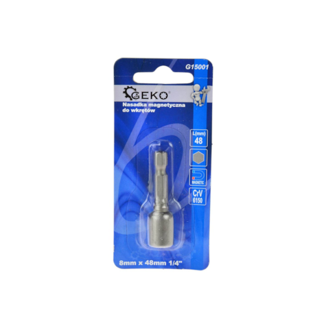 Magnetic Drill Drivers Hex Socket Bit 8mm x 48mm 1/4 
