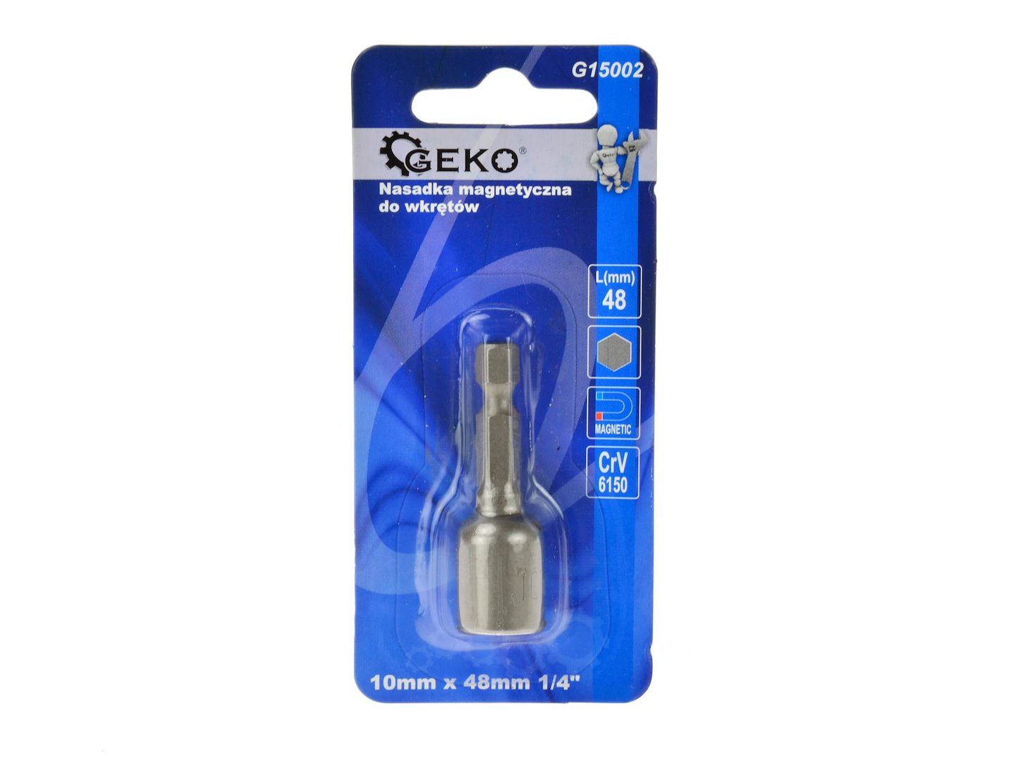 Magnetická objímka na skrutky 10mmx48mm 1/4"/Typ farmár/ (200)
