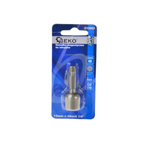 Magnetic Drill Drivers Hex Socket Bit 13mm x 48mm 1/4 