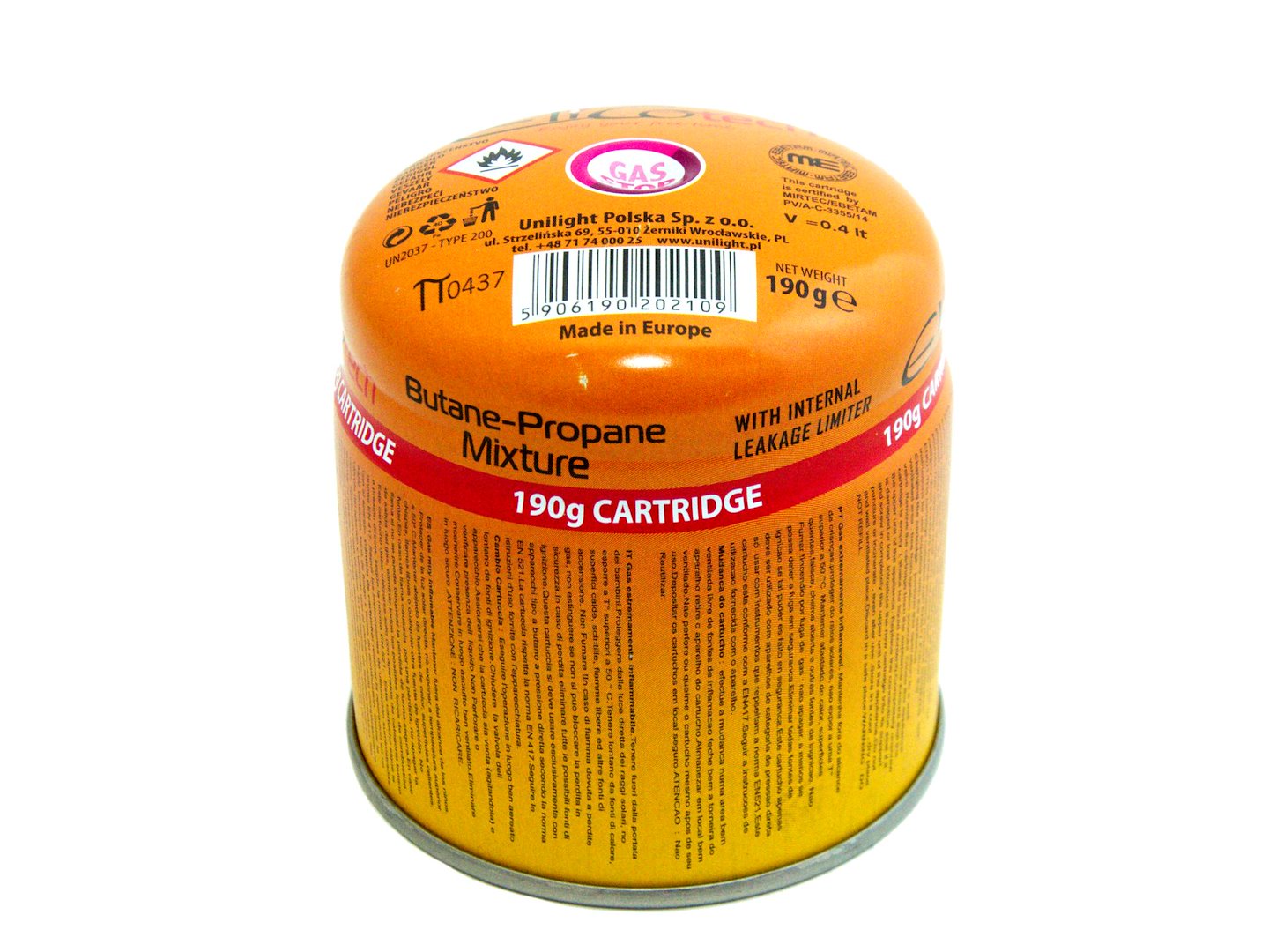 Propán-butánová kartuša 190g do horáka (4)
