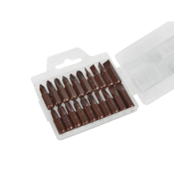 20pcs single end bits S2 brown colour, 25mm
