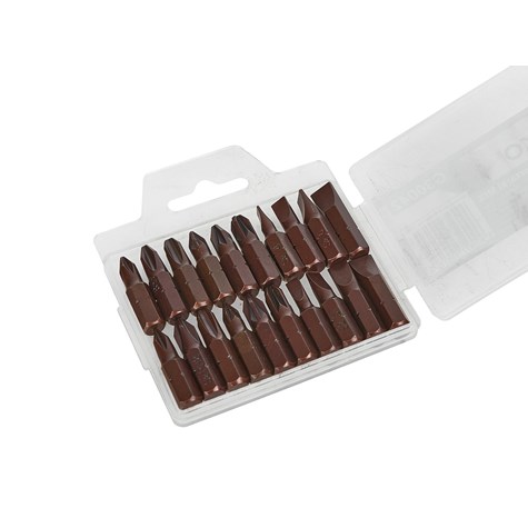 20pcs single end bits S2 brown colour, 25mm