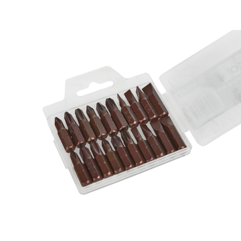 20pcs single end bits S2 brown colour, 25mm