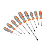 9pcs screwdrivers set orange-grey