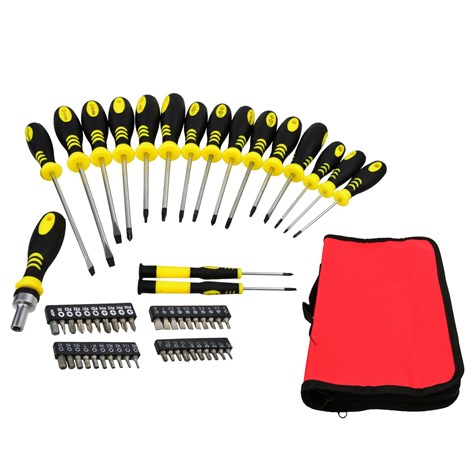 59pcs Screwdriver set CRV GEKO(black-yellow)