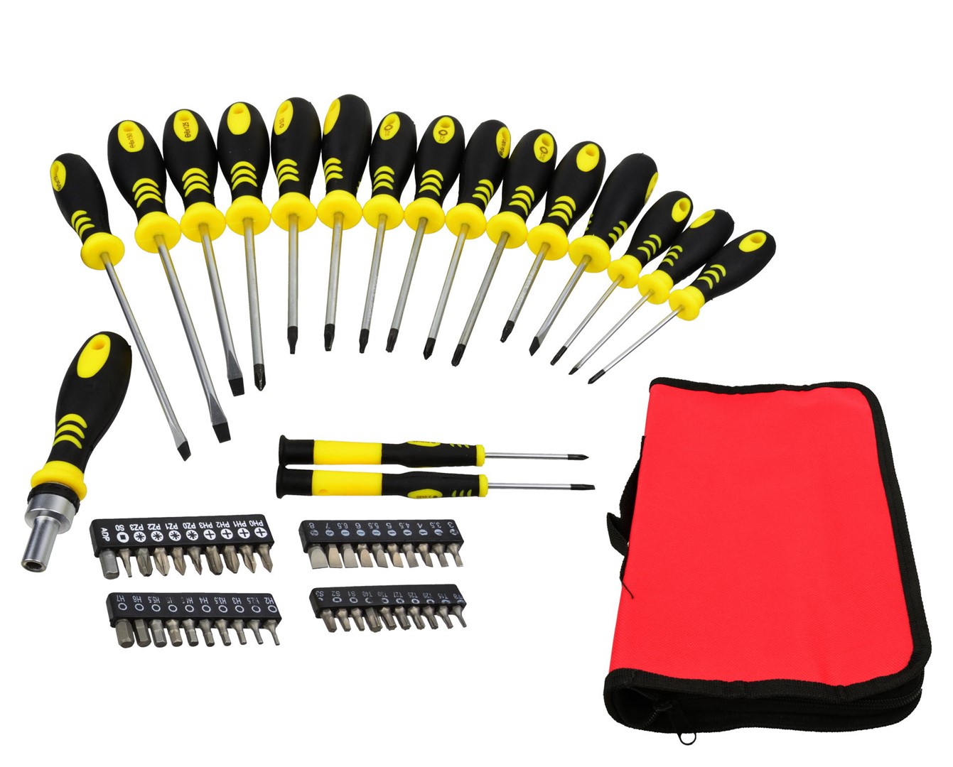 59pcs Screwdriver set CRV GEKO(black-yellow)