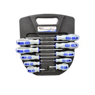 10pcs Screwdriver set CRV GEKO (blue-grey)