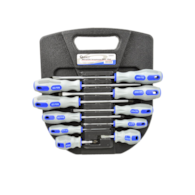 10pcs Screwdriver set CRV GEKO (blue-grey)
