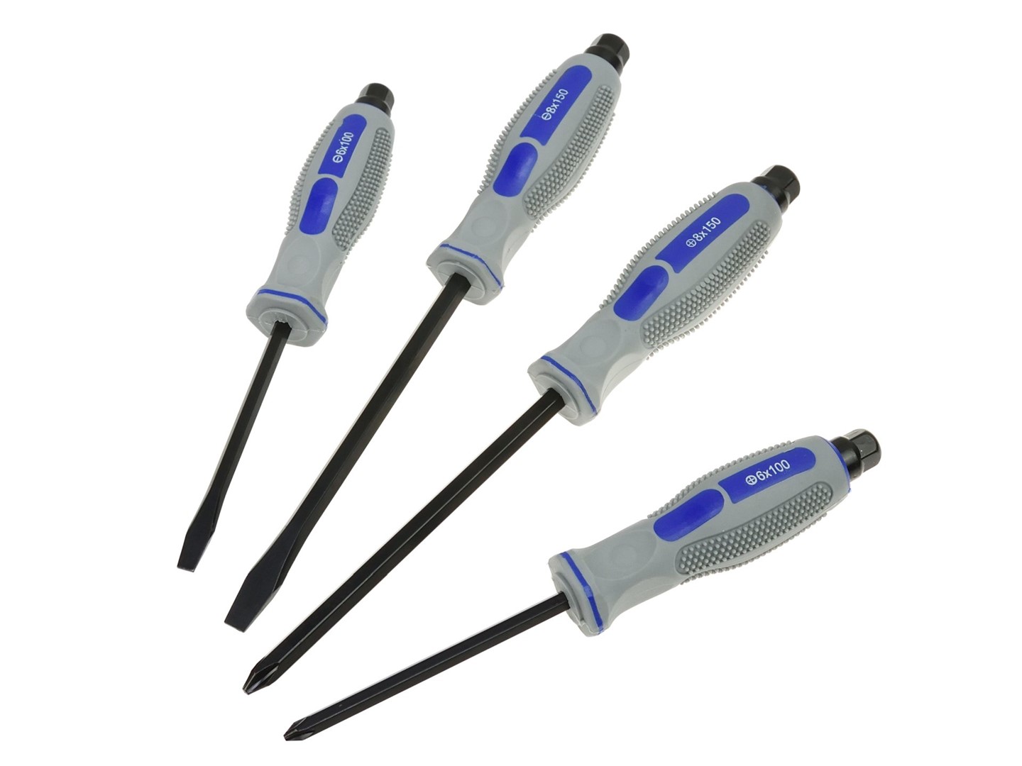 Slotted screwdrivers set CRV 4pcs GEKO