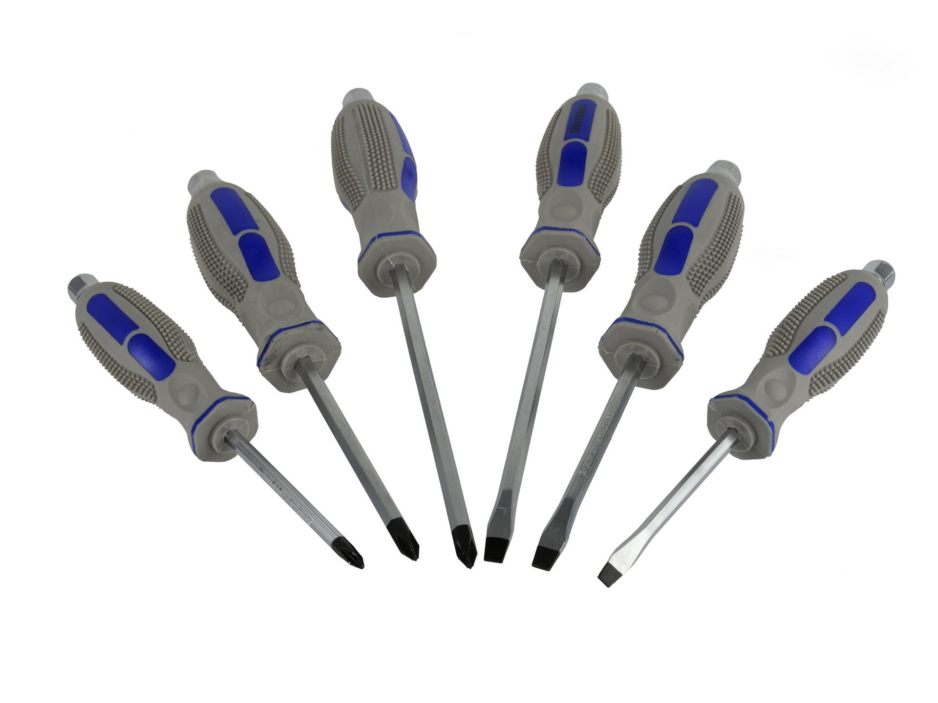 Slotted screwdrivers set CRV 6pcs GEKO  /blister/