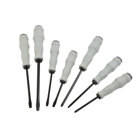 Slotted screwdrivers set CRV 7pcs GEKO /foil/