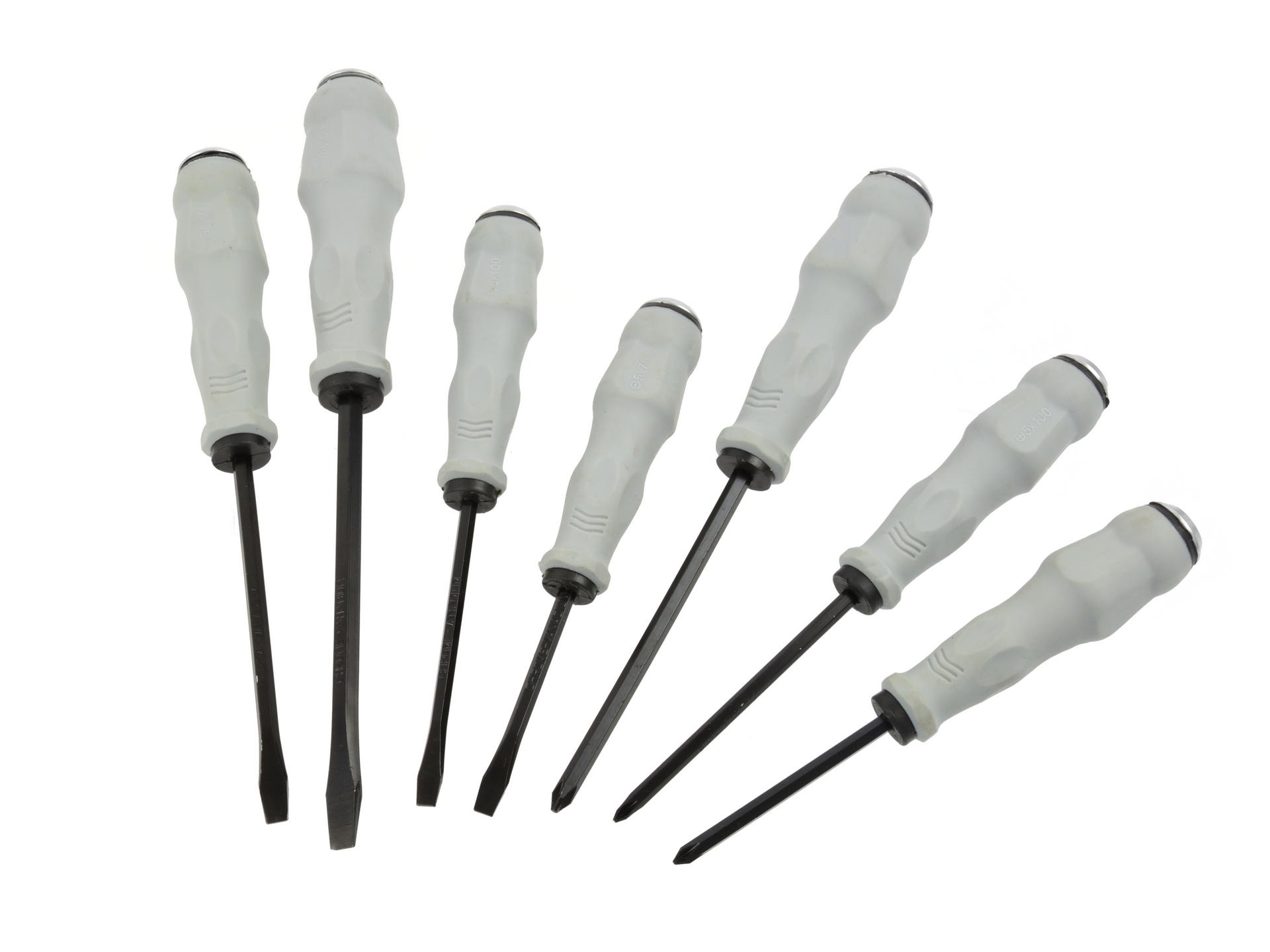 Slotted screwdrivers set CRV 7pcs GEKO /foil/