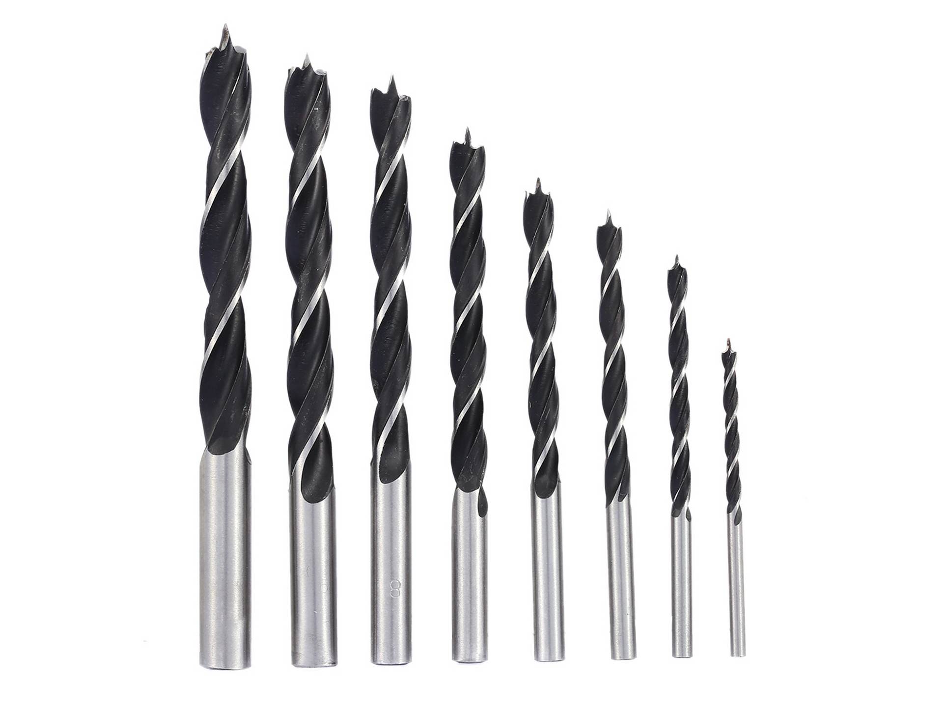 Wood drill set, 8pcs/set    3-10mm