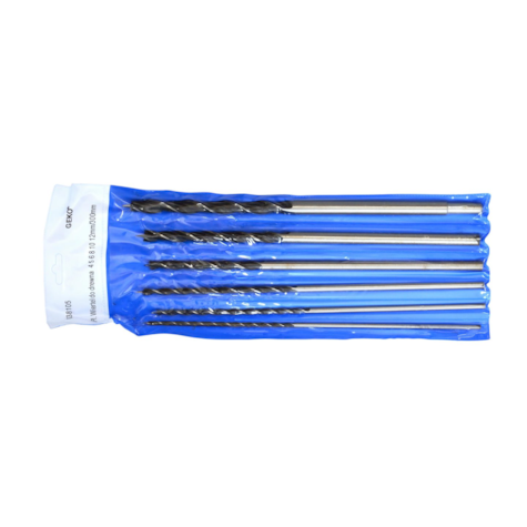 Wood drill set, 6pcs/set    4-12mm/300mm