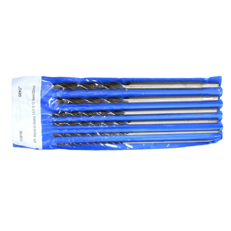 Wood drill set, 6pcs/set    4-14mm/300mm