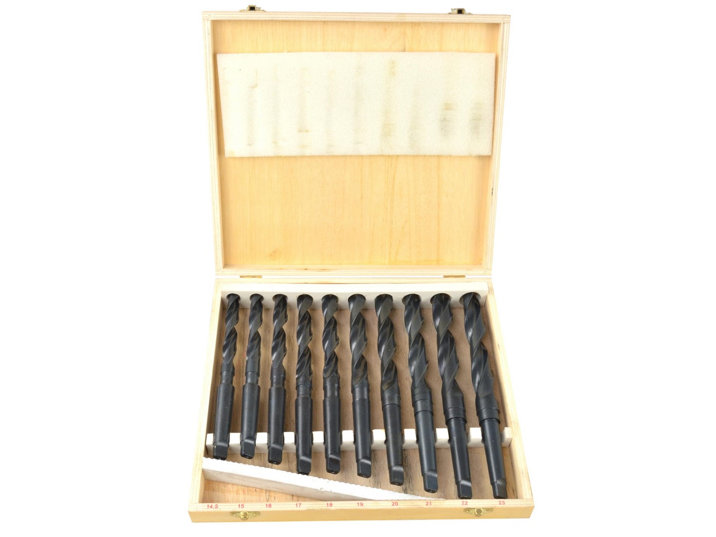 HSS drill morse'a 9pcs  14,5-23mm