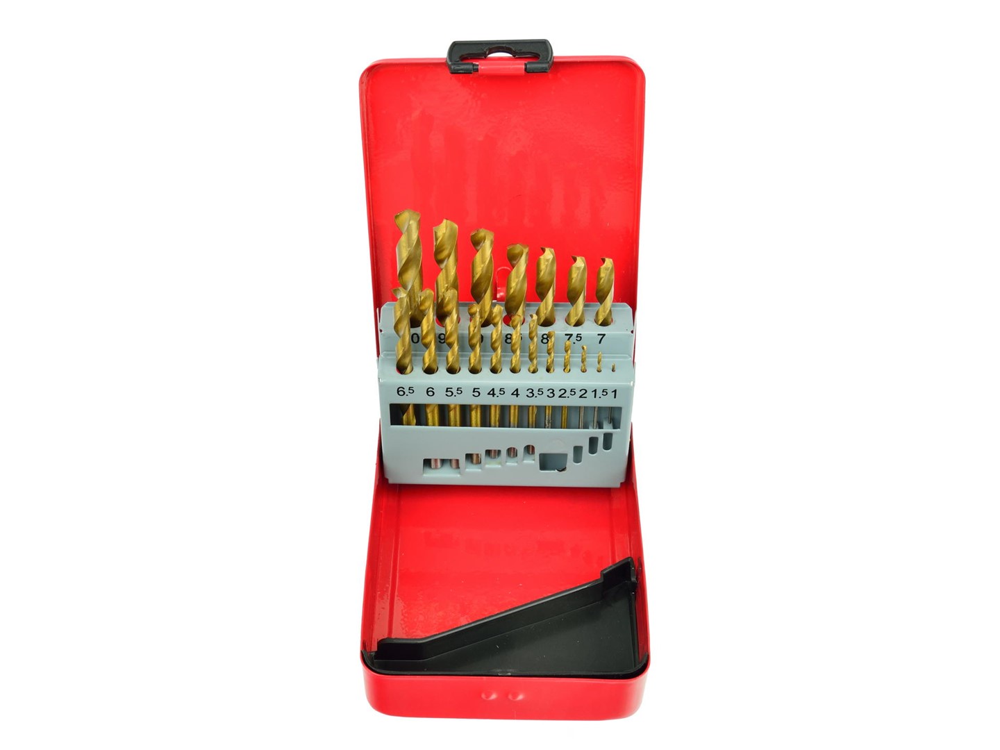 Titanium plated drill 19pcs 1-10mm set for metal