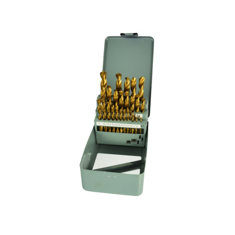 28pcs titanium coating metal drill 1mm-13mm 28pcs metal box