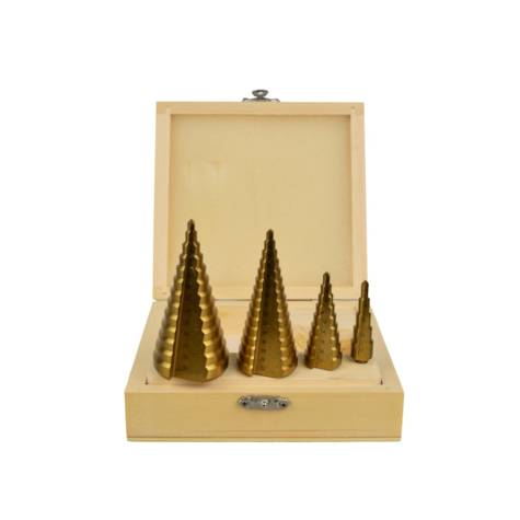 Step drill set 4pcs  4-12 4-20 4-32 4-39