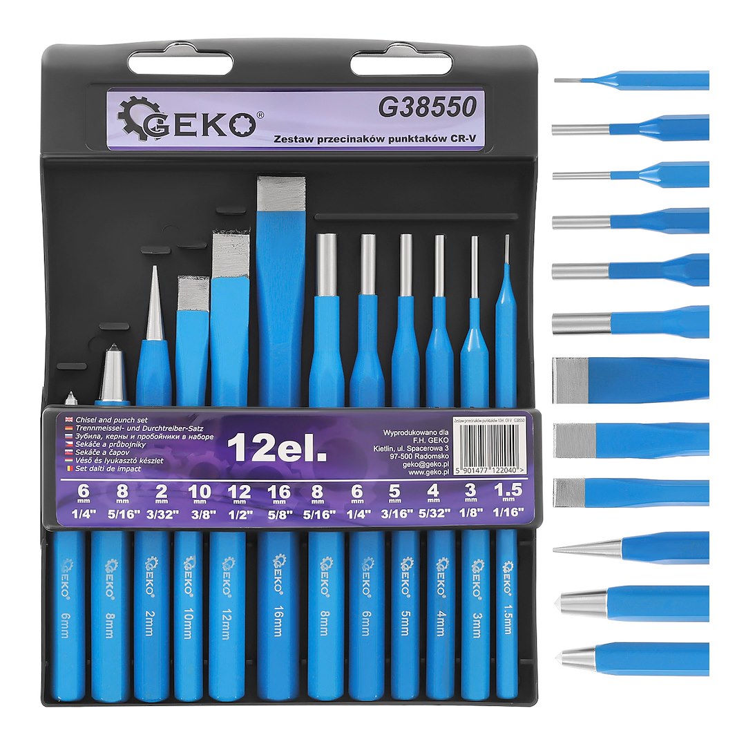 12pcs punch and chisel set CR-V