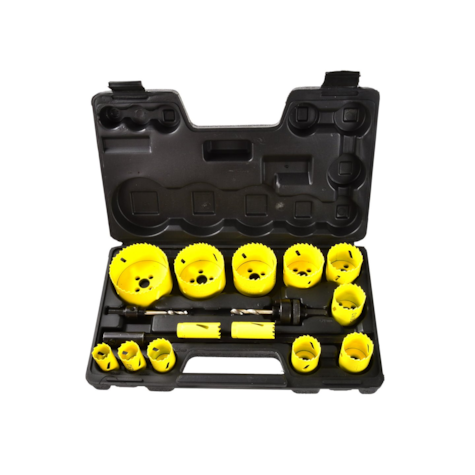 Zestaw otwornic Bimetal do metalu i drewna 17el. plastic box (5/10)