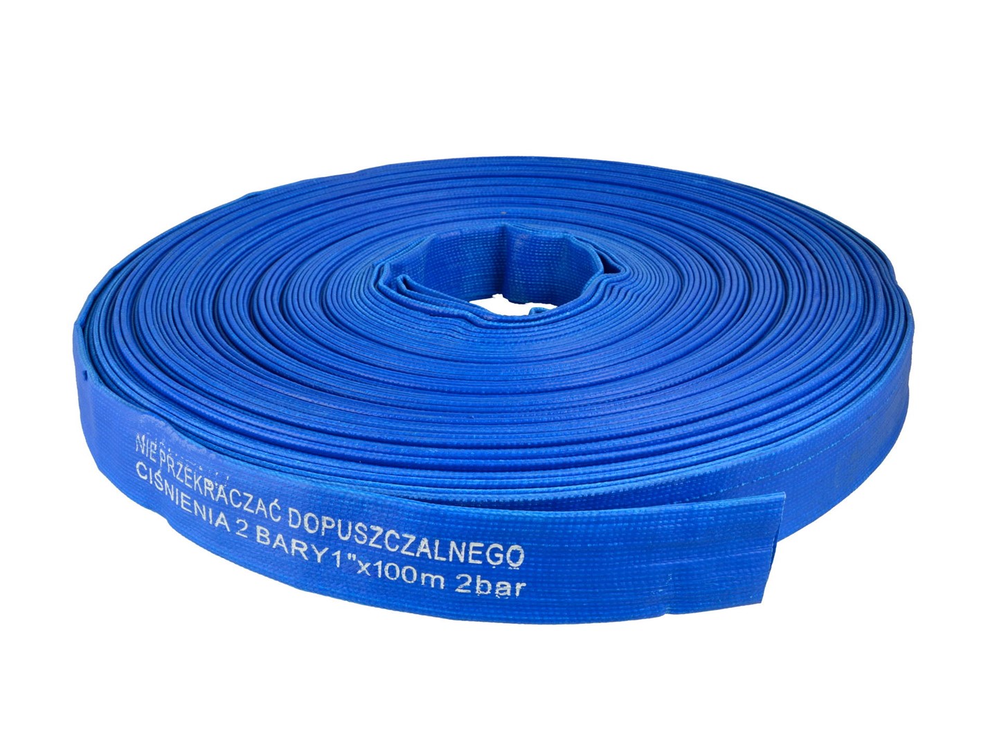 PVC layflat hose 1  x 100m 2Bar