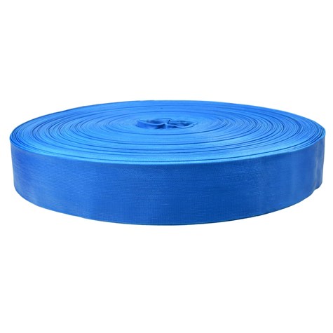 PVC Layflat blue hose 2 x100m