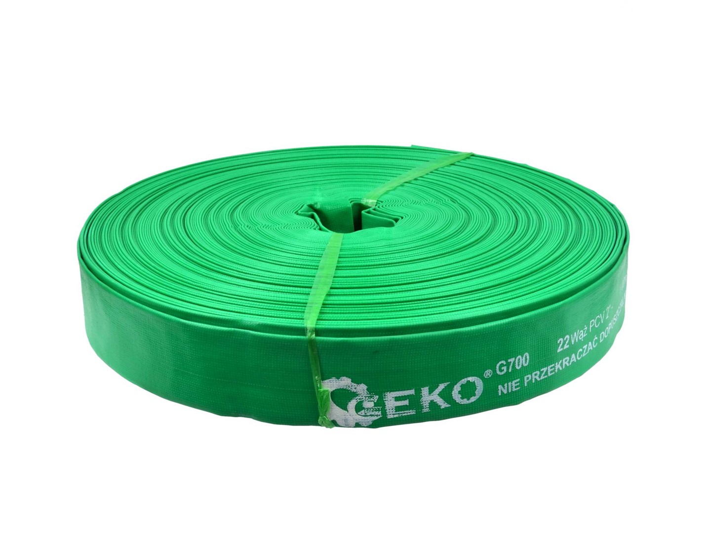 Non smelling green pvc lay  hose 2 *100m