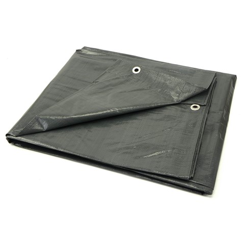 PE Tarpaulin 15x16m Mega Thick Grey 120gsm
