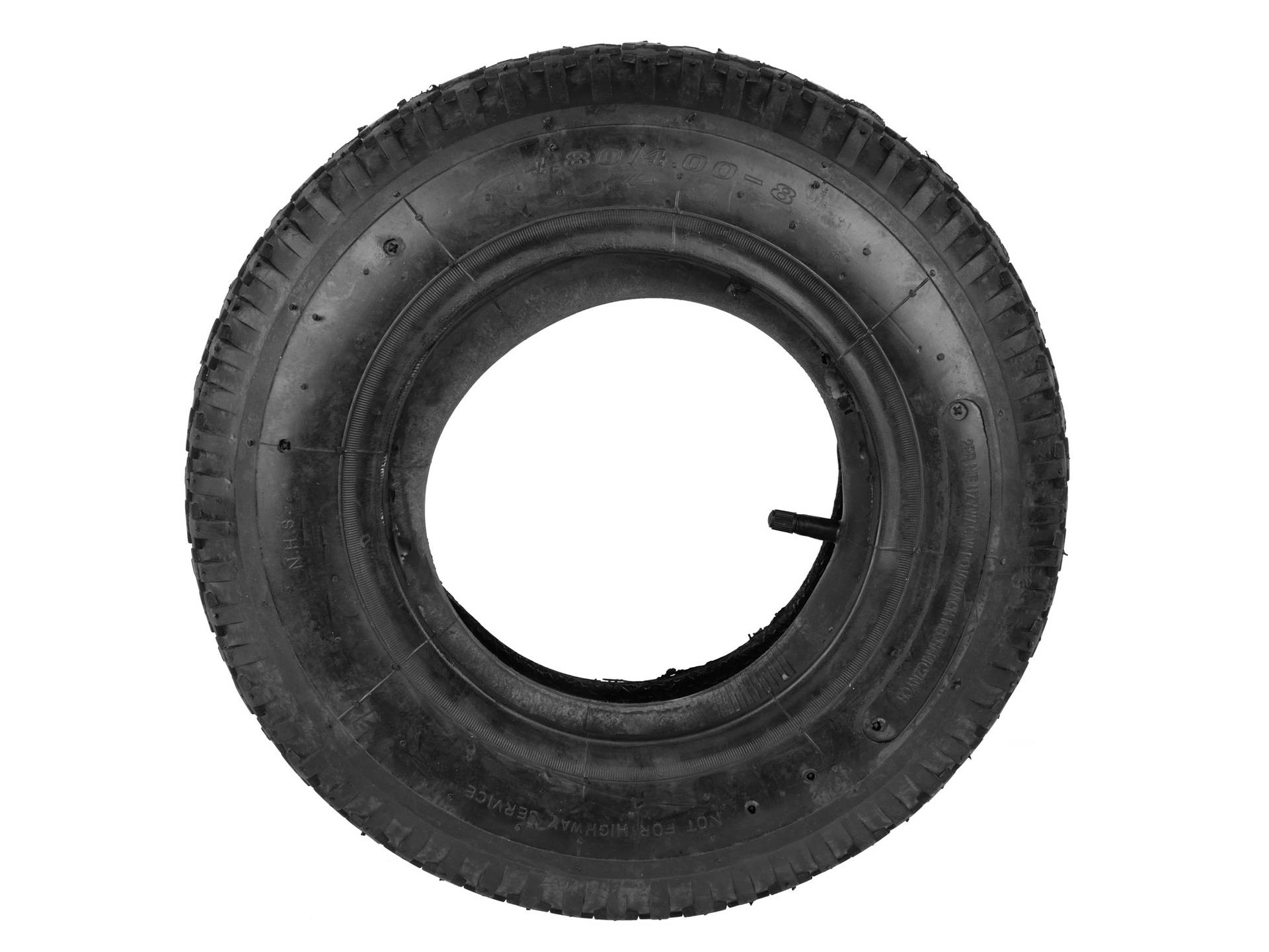 Tyre and tube 4.00-8 2PR