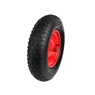 Rubber Wheel 4.00-8 2PR /red rim/