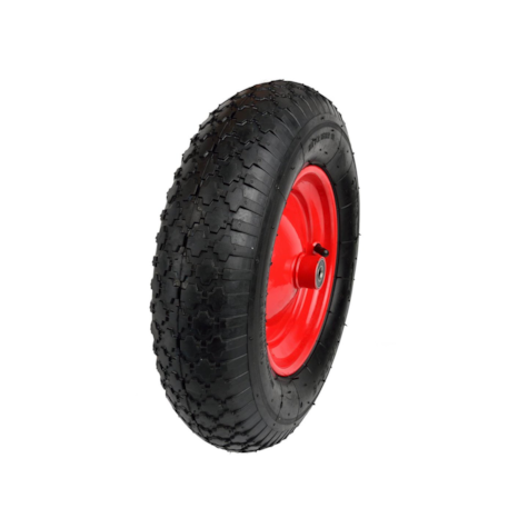 Rubber Wheel 4.00-8 2PR /red rim/