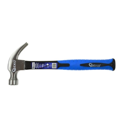 Claw Hammer 500g with Fiberglass TPR Handle GEKO Premium