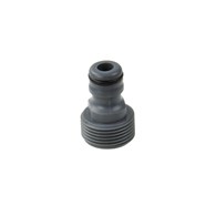 Impact-resistant plastic adaptor (British standard) 3/4  thread