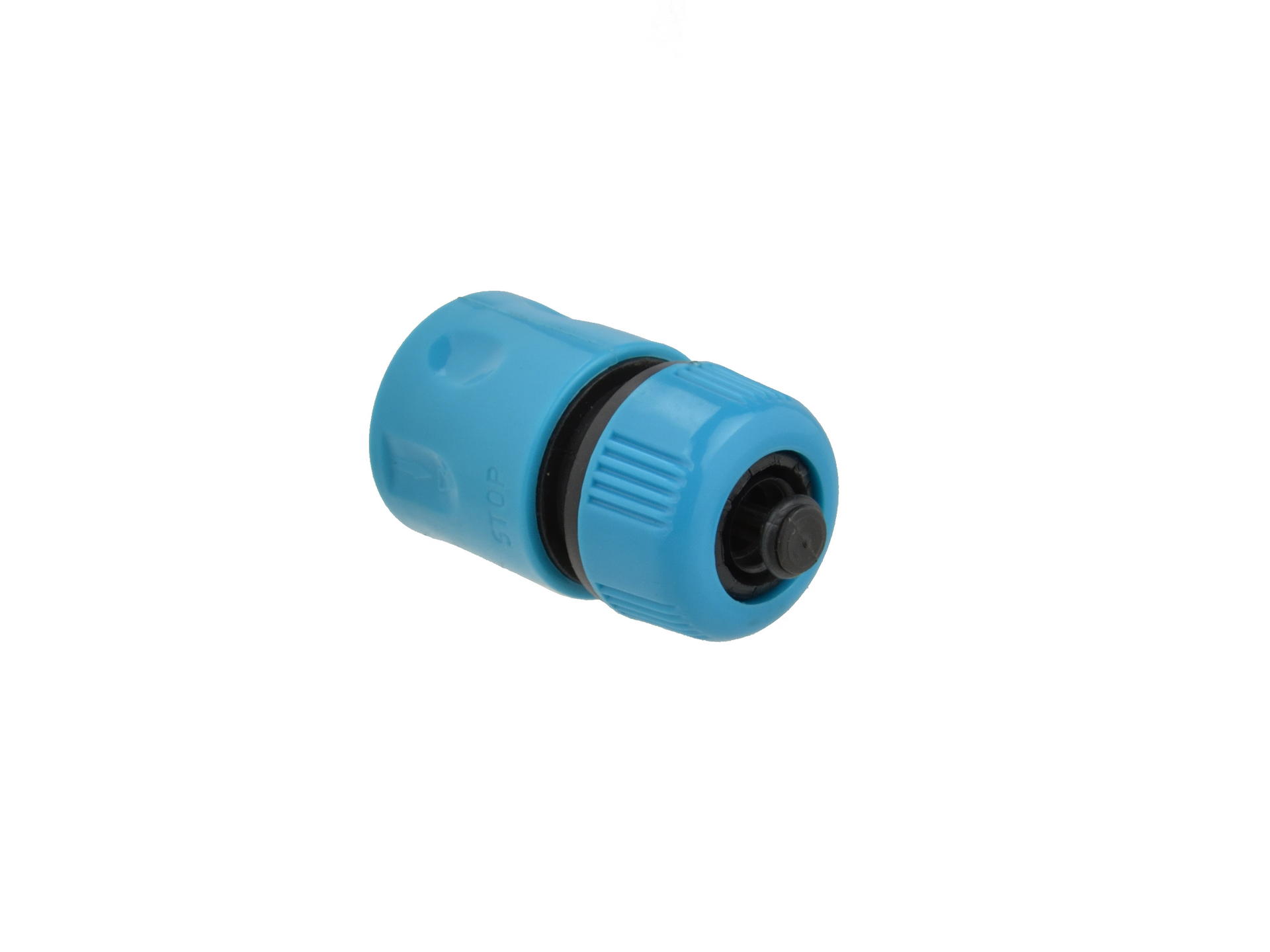 1/2  durable plastic quick connector with stop (polybag)