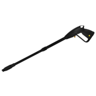 Pressure cleaning gun