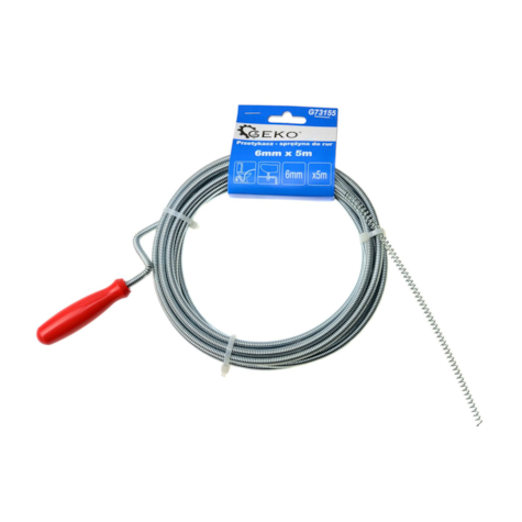 Drain auger 6mm x 5m