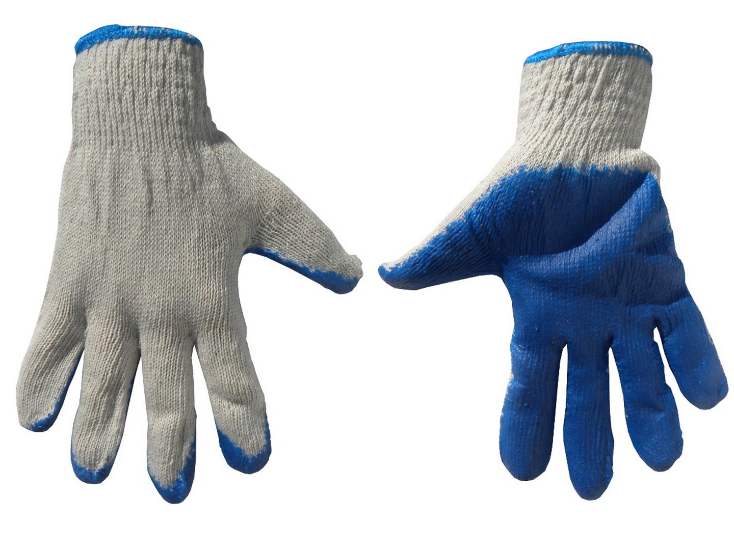 Glove no 1 white liner blue latex