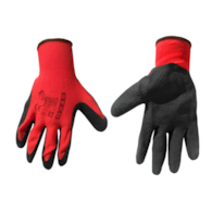Rękawice ochronne GEKO r.9/latex czerwone/(12/240)