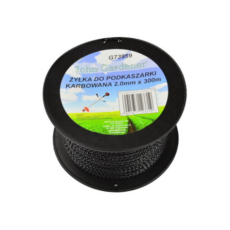 Żyłka do podkaszarki  karbowana 2,0mmx300m(8/12)